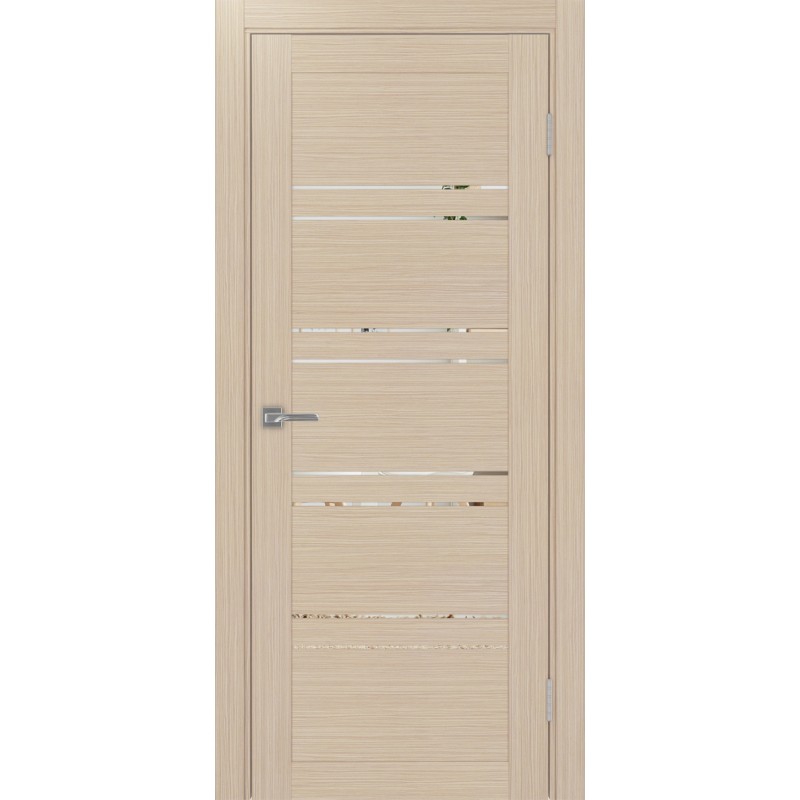 Межкомнатная дверь Турин 560.12, цвет дуб беленый FL, заполнение Зеркало, размер 200*80 см.