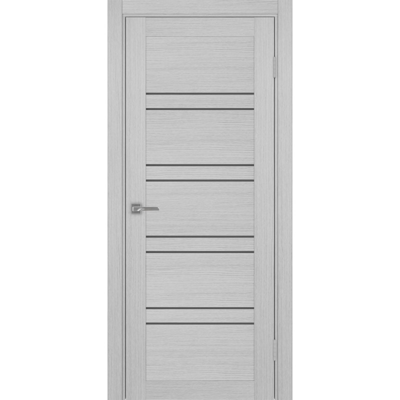 Межкомнатная дверь Турин 560.12, цвет дуб серый FL, заполнение Графит матовое, размер 200*80 см.