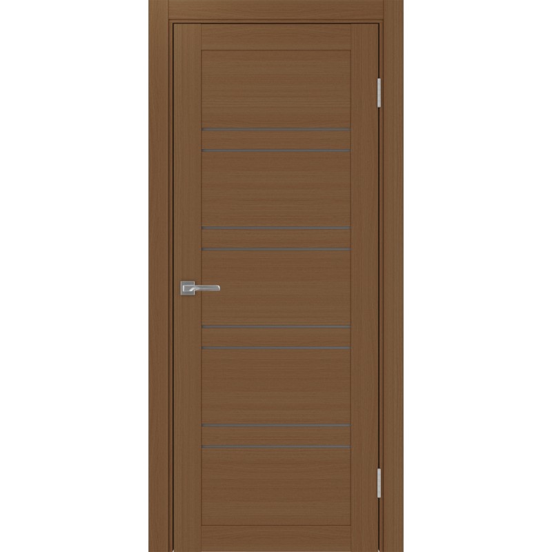 Межкомнатная дверь Турин 560.12, цвет орех NL, заполнение Бронза матовое, размер 200*80 см.