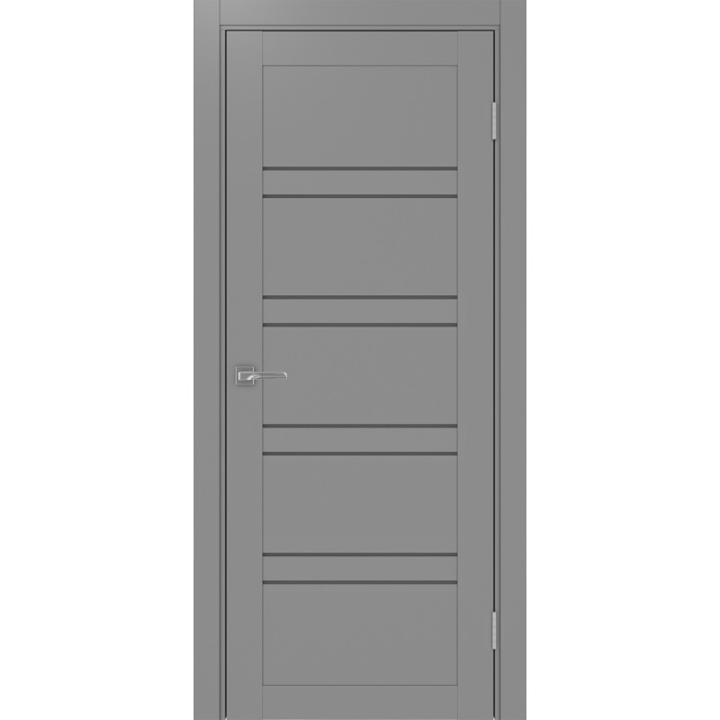 Межкомнатная дверь Турин 560.12, цвет серый, заполнение Графит матовое, размер 200*80 см.