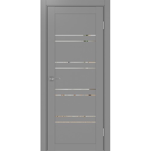 Турин 560.12, цвет серый, заполнение Зеркало, размер 200*80 см.