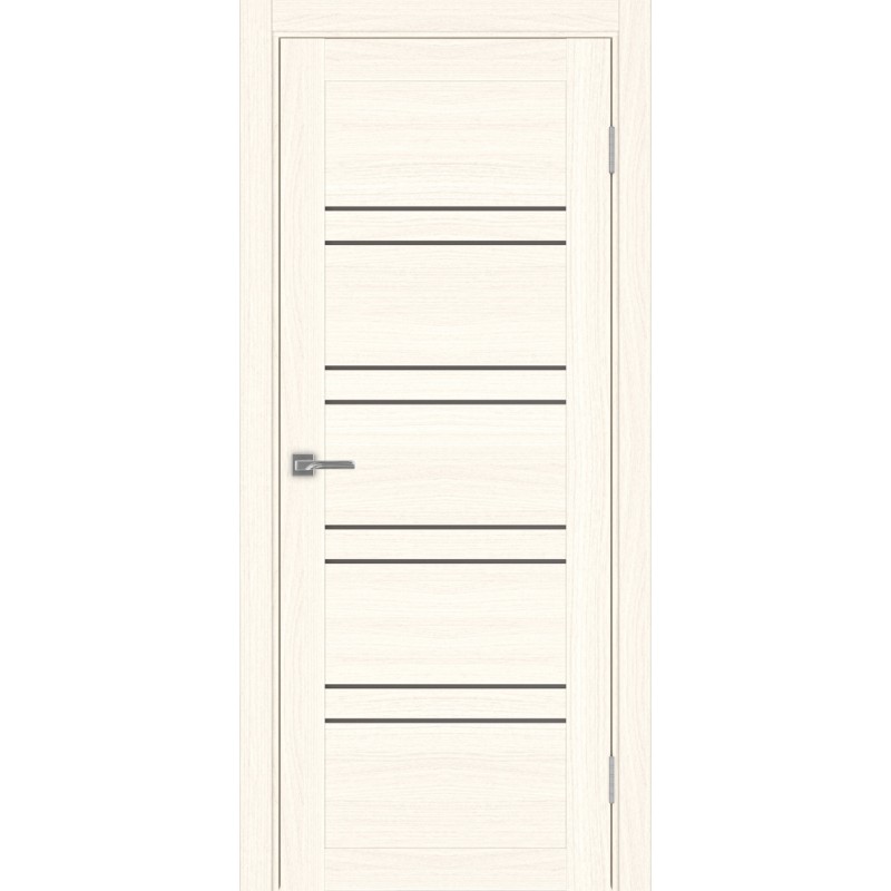 Межкомнатная дверь Турин 560.12, цвет ясень светлый, заполнение Бронза матовое, размер 200*80 см.