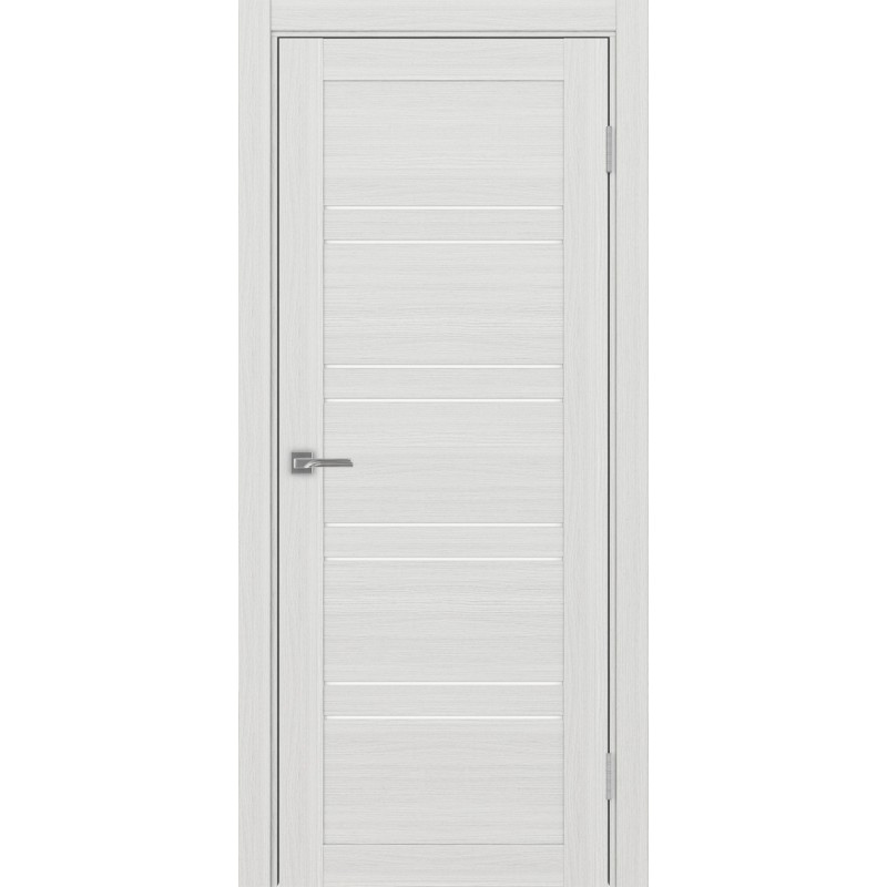 Межкомнатная дверь Турин 560.12, цвет ясень серебристый, заполнение LACбелый, размер 200*80 см.