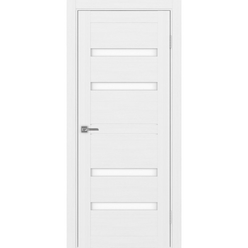 Межкомнатная дверь Турин 561.12, цвет белый лёд, заполнение LACбелый, размер 200*80 см.