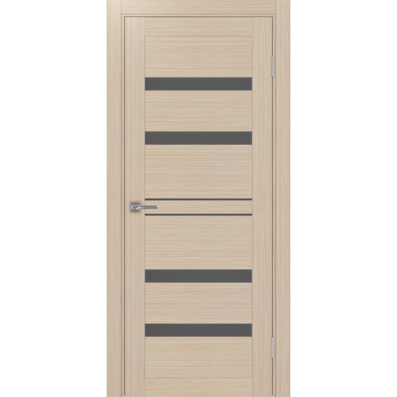 Межкомнатная дверь Турин 561.12, цвет дуб беленый FL, заполнение Графит матовое, размер 200*80 см.