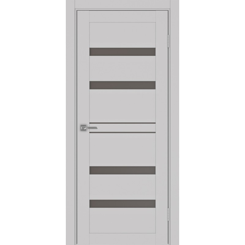 Межкомнатная дверь Турин 561.12, цвет пепельный, заполнение Бронза матовое, размер 200*80 см.