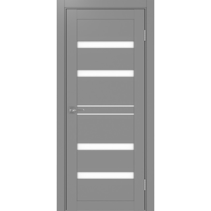 Межкомнатная дверь Турин 561.12, цвет серый, заполнение LACбелый, размер 200*80 см.