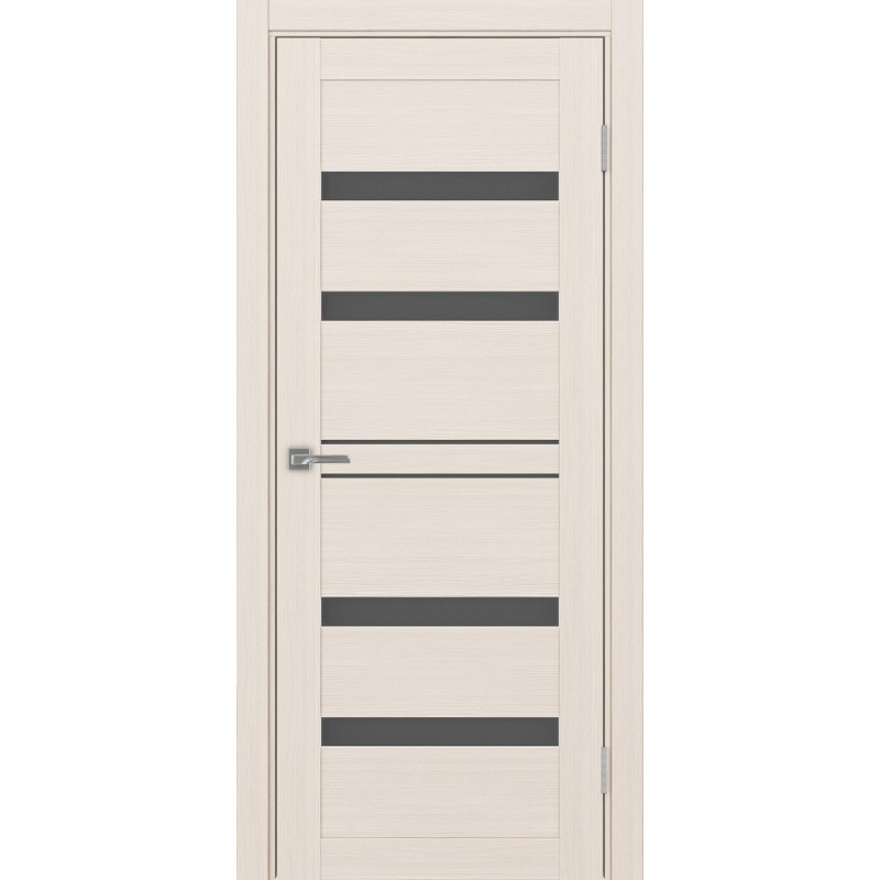 Межкомнатная дверь Турин 561.12, цвет ясень перламутровый, заполнение Графит матовое, размер 200*80 см.