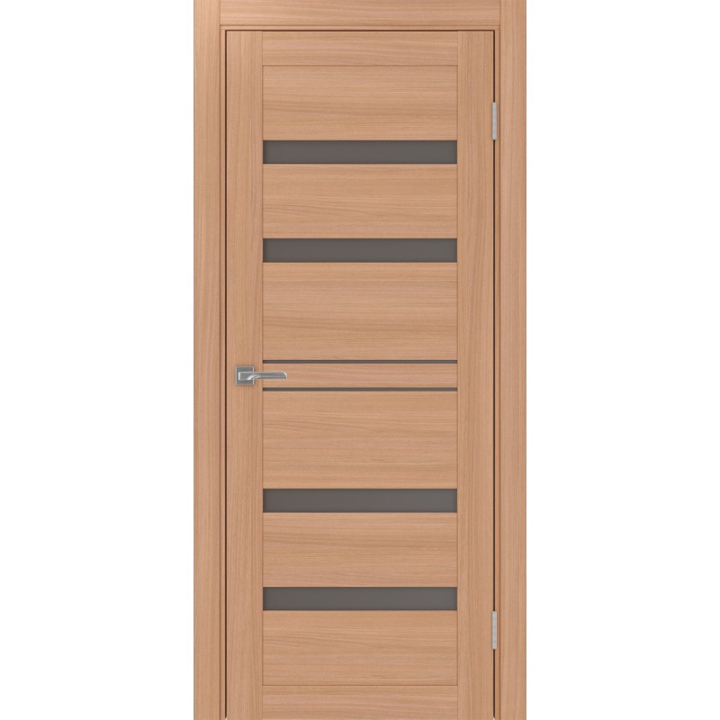 Межкомнатная дверь Турин 561.12, цвет ясень тёмный, заполнение Бронза матовое, размер 200*80 см.