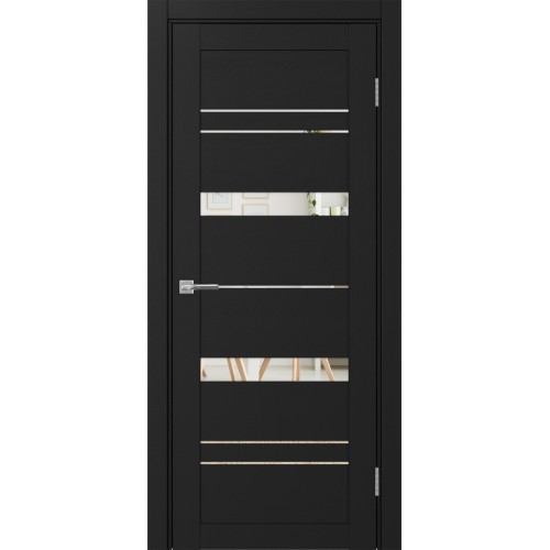 Турин 562.12, цвет Антрацит стекло Зеркало, размер 80*200 см.