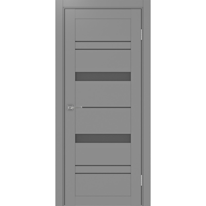 Межкомнатная дверь Турин 562.12, цвет серый, заполнение Графит матовое, размер 200*80 см.