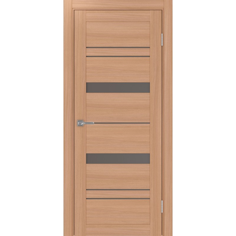 Межкомнатная дверь Турин 562.12, цвет ясень тёмный, заполнение Бронза матовое, размер 200*80 см.