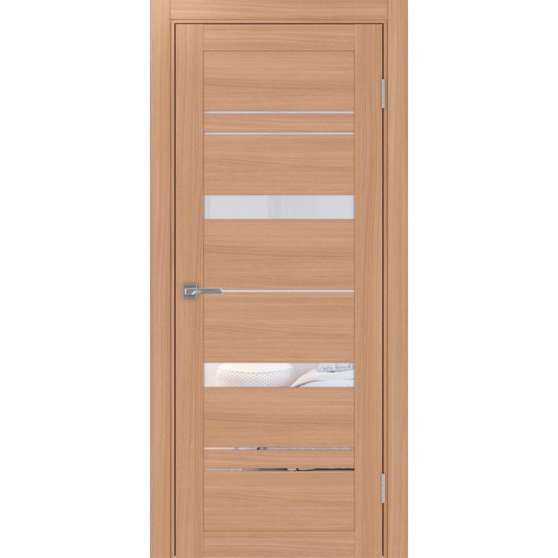 Межкомнатная дверь Турин 562.12, цвет ясень тёмный, заполнение Прозрачное, размер 200*80 см.