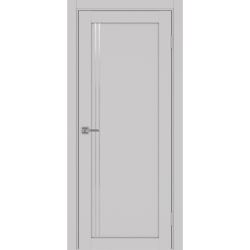 Межкомнатная дверь Турин 566АПП.111, цвет Пепельный молдинг алюм.хром размер 80*200 см.