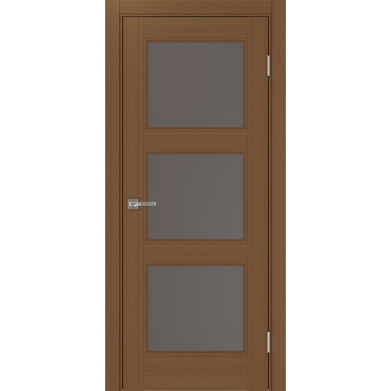 Межкомнатная дверь Турин Neo 530.222, цвет орех NL, заполнение Бронза матовое, размер 200*35 см.