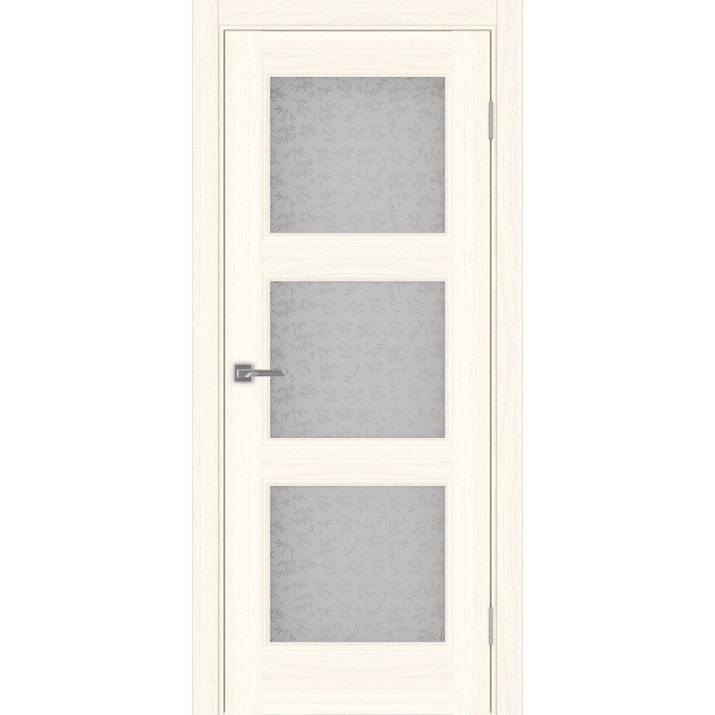Межкомнатная дверь Турин Neo 530.222, цвет ясень светлый, заполнение Дали бесцветное, размер 200*45 см.