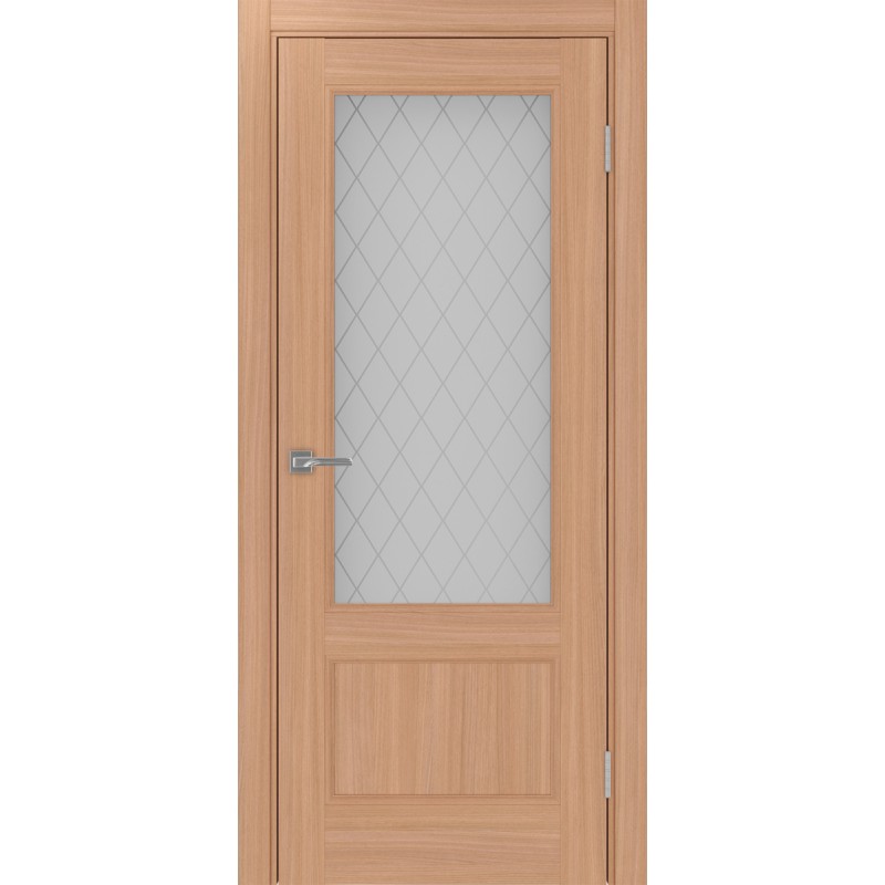 Межкомнатная дверь Турин Neo 540ПФ.21, цвет ясень тёмный, заполнение Кристалл бесцветное, размер 200*80 см.