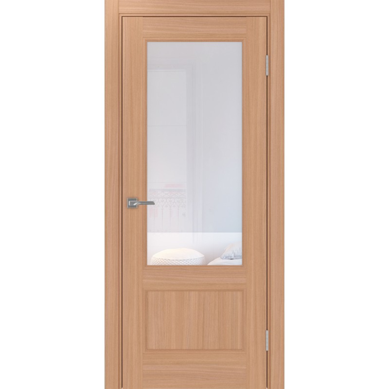 Межкомнатная дверь Турин Neo 540ПФ.21, цвет ясень тёмный, заполнение Прозрачное, размер 200*80 см.