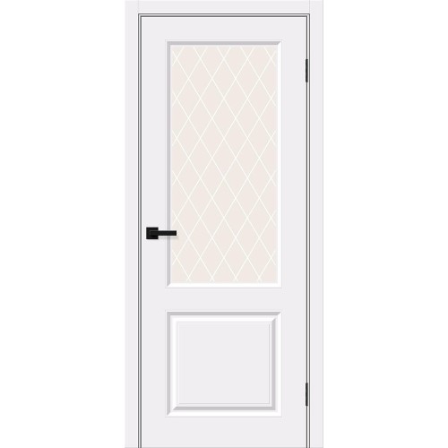 Скинни-13 цвет White Pro, стекло White Сrystal, покрытие Винил, размер 200*80 см.