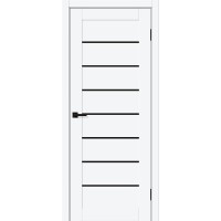 Браво-22 цвет White Silk, стекло Black Shine, покрытие ПЭТ, размер 200*80 см.