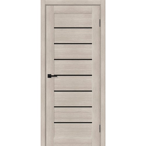 Браво-22 цвет Cappuccino Melinga, стекло Black Shine, покрытие Эко-шпон, размер 200*80 см.