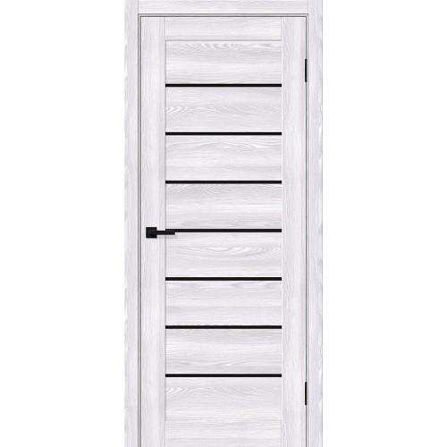 Браво-22 цвет Riviera Ice, стекло Black Shine, покрытие Эко-шпон, размер 200*80 см.