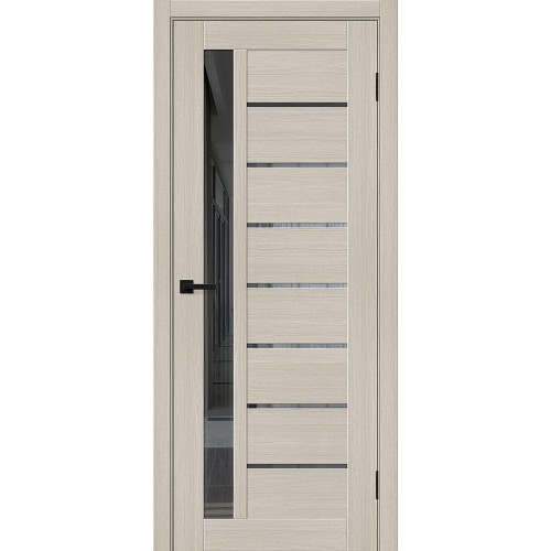 Браво-27 цвет Cream Melinga, стекло Mirox Grey, покрытие Эко-шпон, размер 200*80 см.