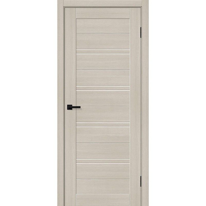 Межкомнатная дверь Браво-28 цвет Cream Melinga, стекло Magic Fog, покрытие Эко-шпон, размер 200*80 см.