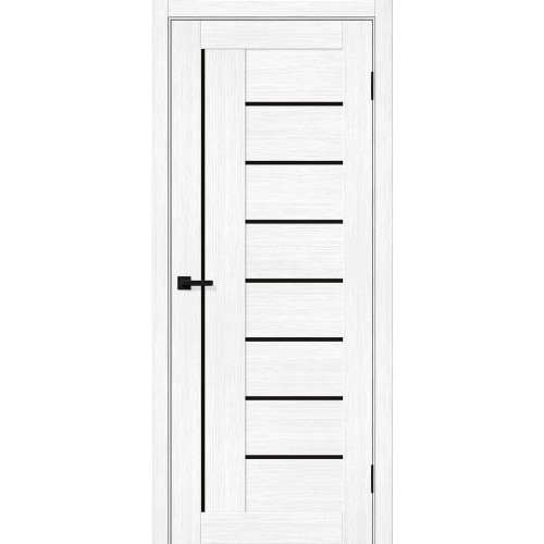 Браво-29 цвет Snow Melinga, стекло Black Shine, покрытие Эко-шпон, размер 200*80 см.