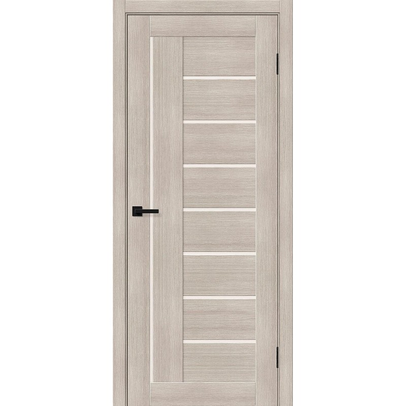 Межкомнатная дверь Браво-29 цвет Cappuccino Melinga, стекло Magic Fog, покрытие Эко-шпон, размер 200*80 см.