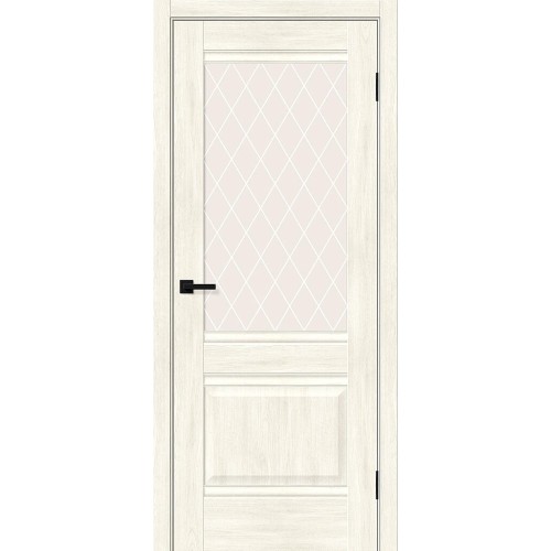 Прима-3 цвет Nordic Oak, стекло White Сrystal, покрытие Эко-шпон, размер 200*80 см.