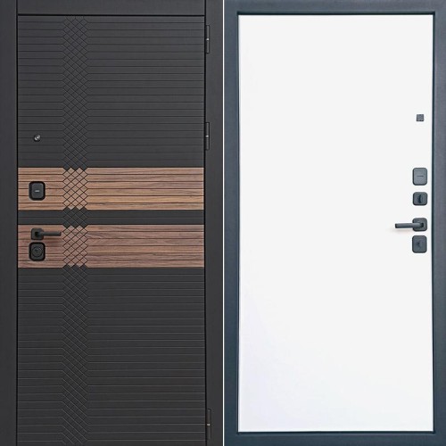 Амадей Патина черная/Белый (гладкий матовый) 205*86 правая