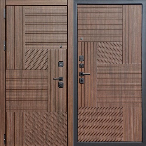 Металлическая Браун Орех/Орех 205*86 левая