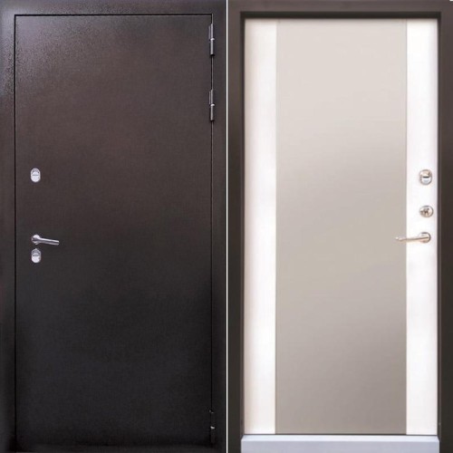 Металлическая Герда зеркало Медь/Дуб беловежский 205*86 левая