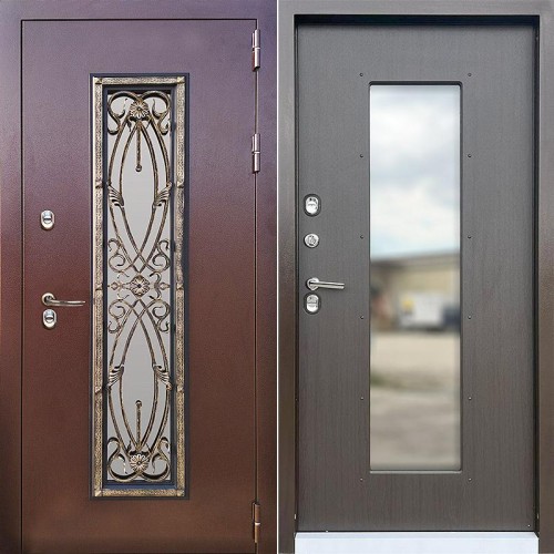 Металлическая Джулия Медь/Винорит венге 205*86 левая