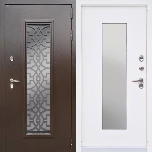 Металлическая Камила Медь/Винорит белый 205*86 левая