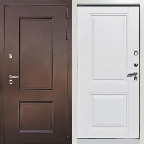 Металлическая Термолюкс Медь/Винорит белый 205*86 левая