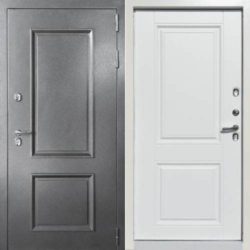 Металлическая Термолюкс Серебро/Винорит белый 205*86 левая