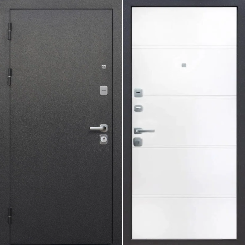 9 см Серебро / Эмалит белый 205*86 левая