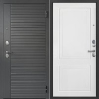 Гарда 7 см 2 МДФ Линии Сатин графит / Эмалит Белый 205*96 правая