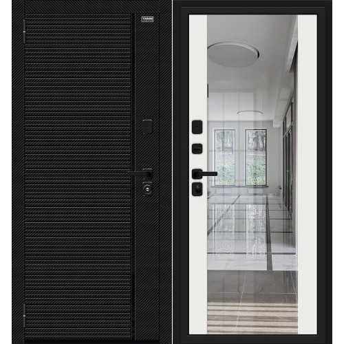 Лайнер-3 Black Carbon/Off-white 205*86 левая