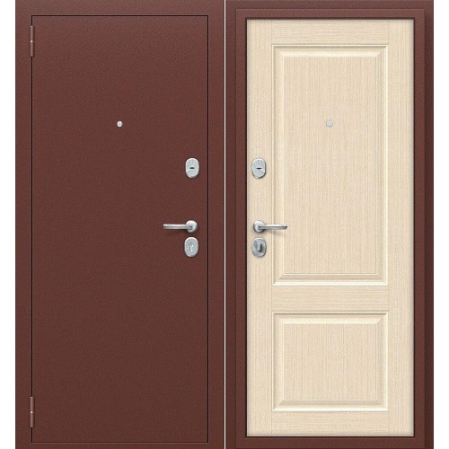 Металлическая Тайга-7 Антик Медный/Бежевый клен 205*86 левая