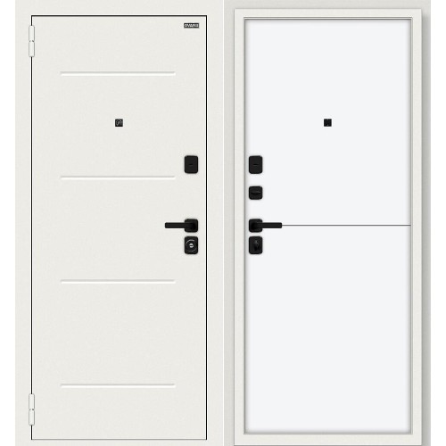 Аура/SBlack Шагрень белая/White Silk 205*86 левая