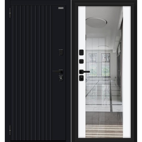 Металлическая Вижн/SBlack Black Shell/White Silk 205*86 левая