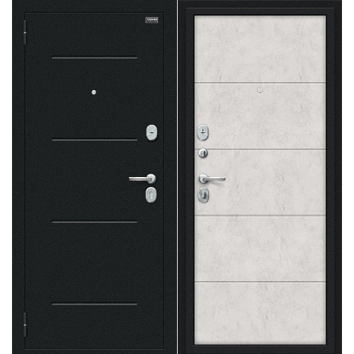 Граффити-1 Букле черное/Look Art 205*86 левая