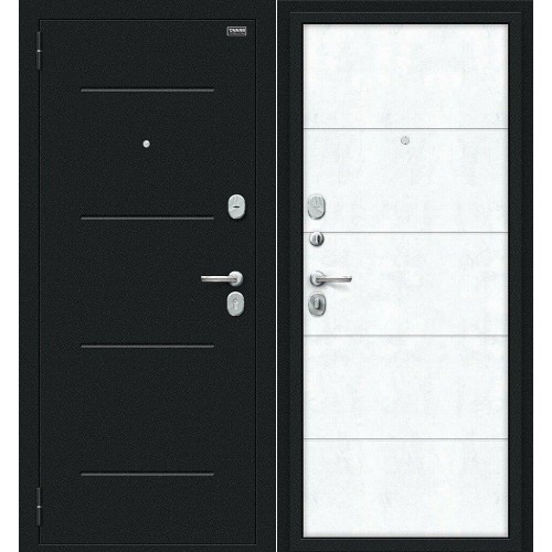 Граффити-1 Букле черное/Snow Art 205*86 левая