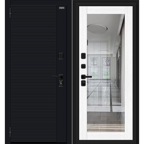 Джет-3 (RBE) Total Black/Snow Melinga 205*86 левая