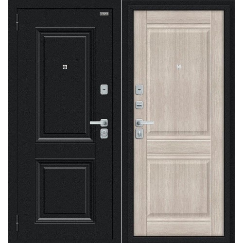 Некст МФ/BChrome Букле черное/Cappuccino Melinga 205*86 левая