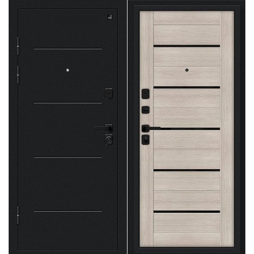 Грид Букле черное/Cappuccino Melinga 205*86 левая